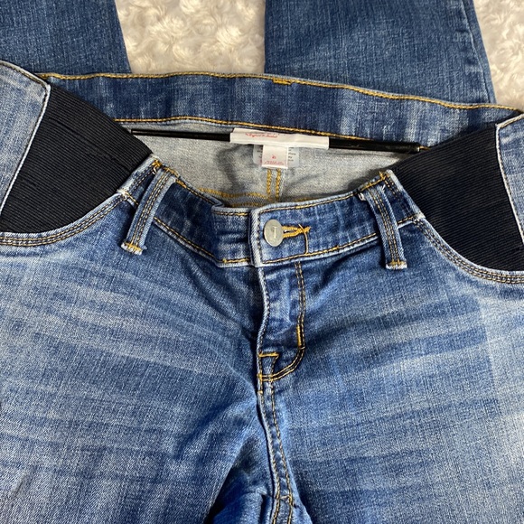 Isabel MATERNITY skinny jeggings size 6 distressed denim Pregnancy post Stretch - Picture 4 of 9